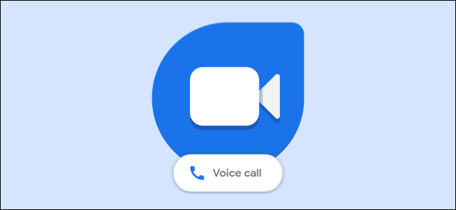 google duo logo with voice call buitton