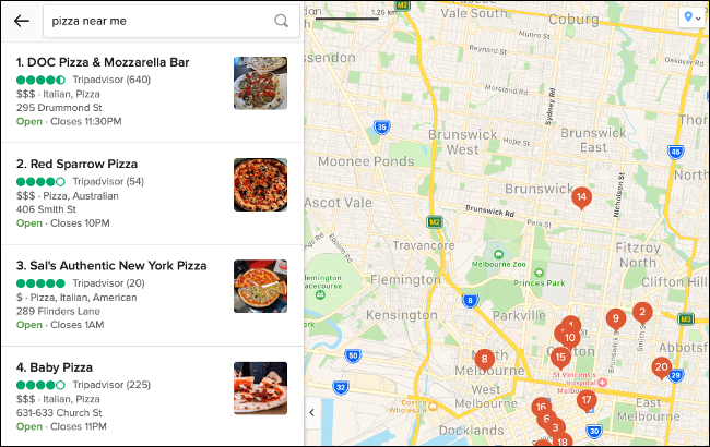Using Maps with DuckDuckGo