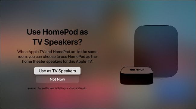 Use apple homepod sales as tv speaker