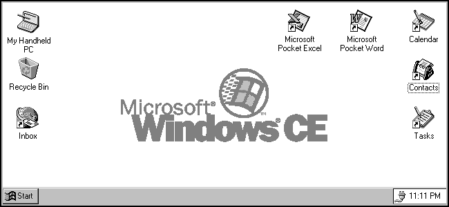 Windows CE 1.0 screenshot