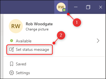 How To Add A Status Message In Microsoft Teams