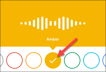 select a circle to hear the voice