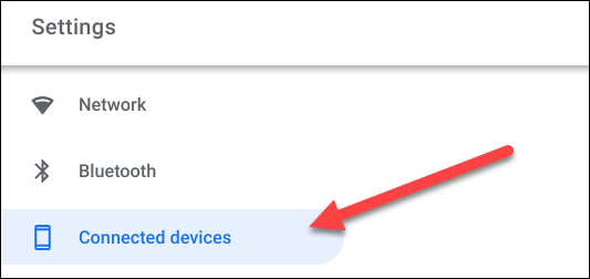 connected devices in settings