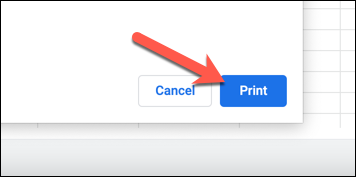 In the printer dialog box, press the "Print" option to begin printing.