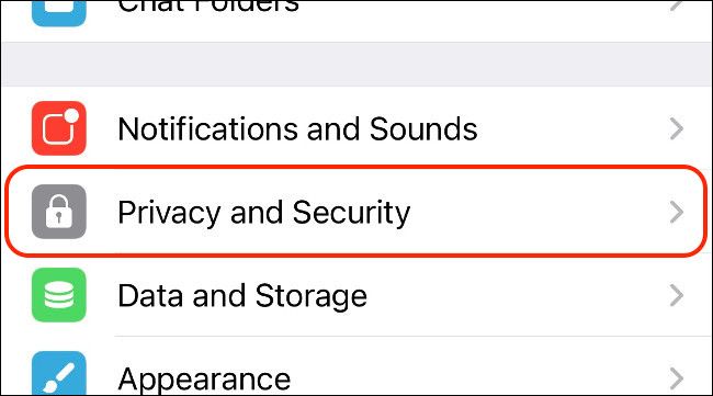 Access Privacy and Security Settings in Telegram