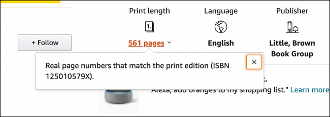Print Length Option in Kindle Book on Amazon