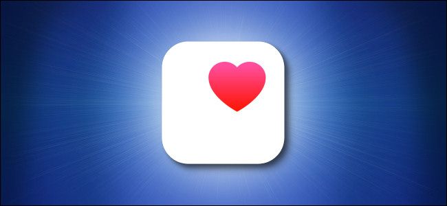 Apple Health Icon on Blue Background