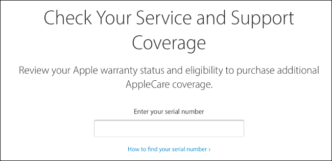 Check Apple Coverage via the Web