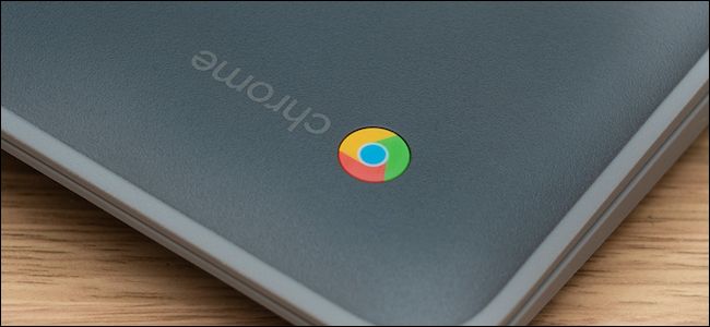 Google Chrome logo on a Chromebook