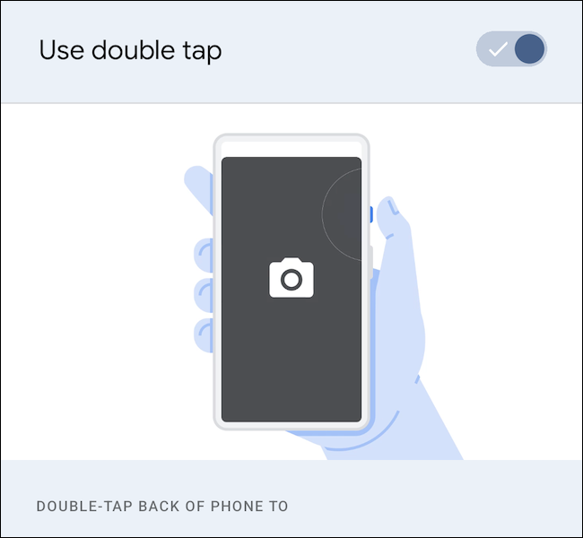 Double Tap in Android 12
