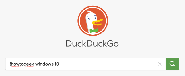 Searching How-To Geek with DuckDuckGo