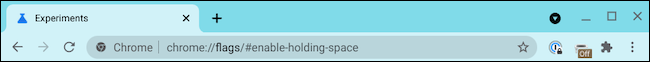 Enable holding space Chromebook address