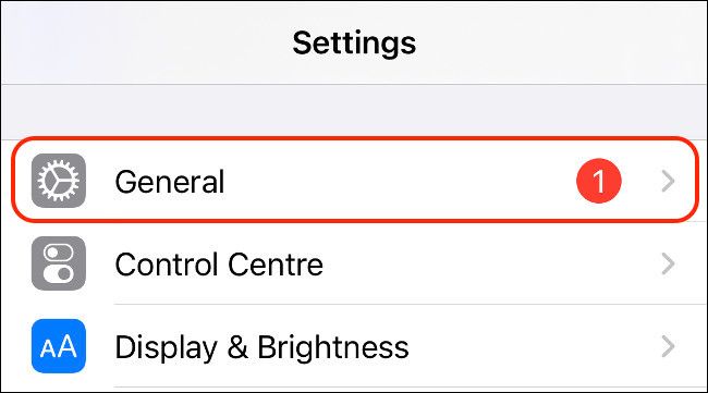 iPhone General Settings