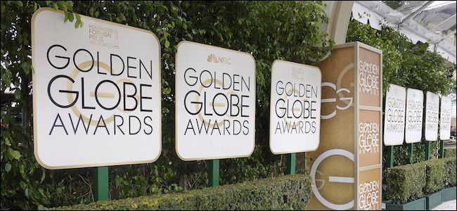 Golden Globe Awards signage