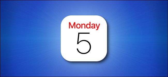 iPhone Calendar app icon on a blue background