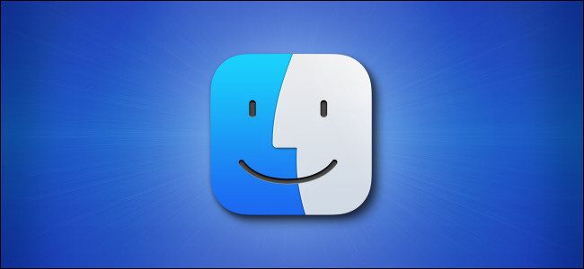 The Apple Mac Finder Big Sur icon on a blue background