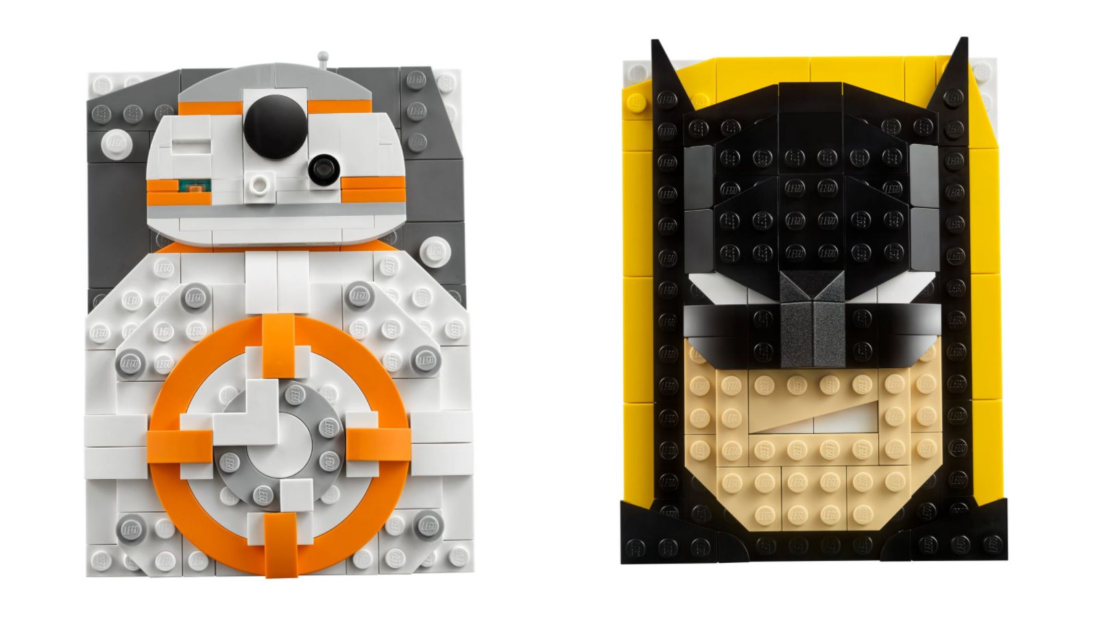 LEGO Brick Sketches BB-8 and Batman sets