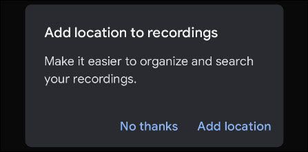 add location to recording