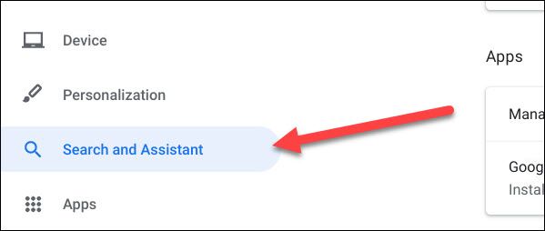 search and assistant