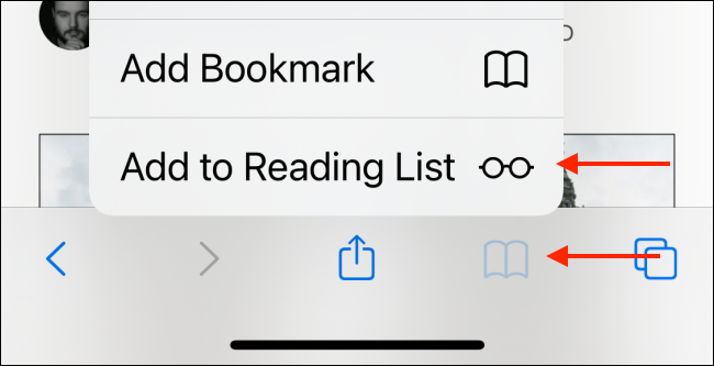 Add to Reading List Shortcut