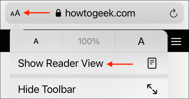 Enable Reader View on Particular Website in Safari
