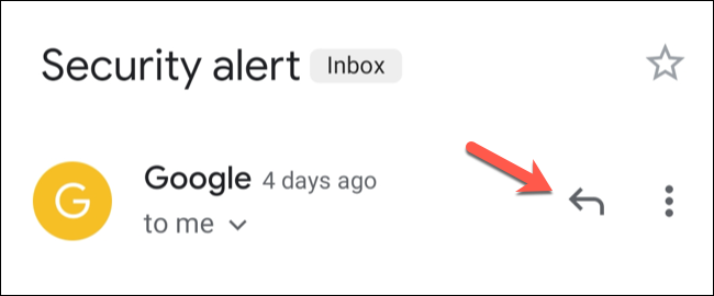 Press &quot;Reply&quot; (or the three-dots menu icon &gt; Forward) to reply to (or forward) an existing email chain in Gmail.