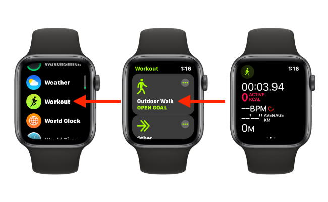 Manually Start a Workout On Apple Watch
