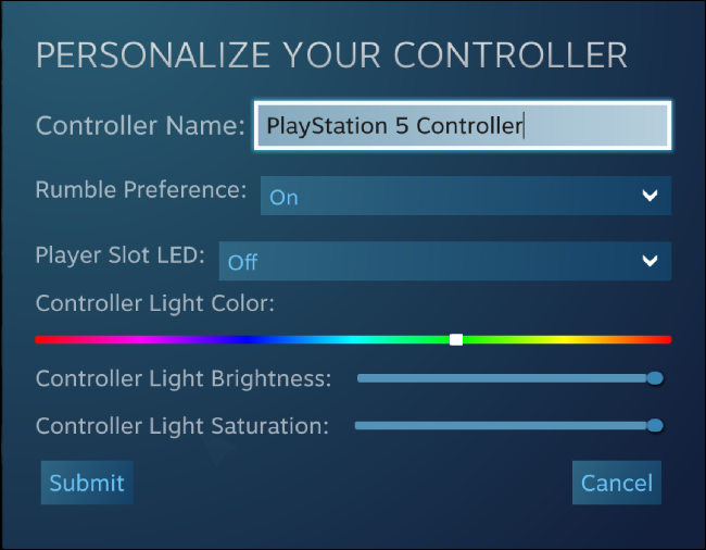 Personalize Your Controller in Steam