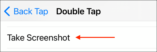 Select Take Screenshot Shortcut