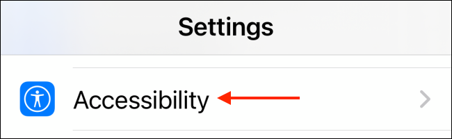 Tap Accessibility for Settings