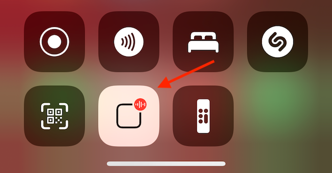 Tap Announce Messages Button in Control Center