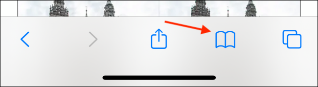 Tap Bookmarks Button in Safari