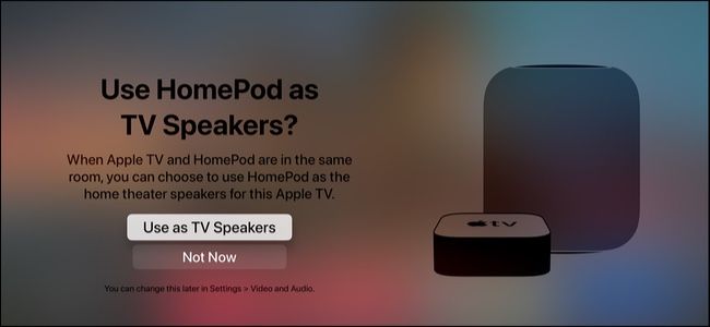 Use HomePod as default speaker for Apple TV 4K