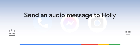send an audio message