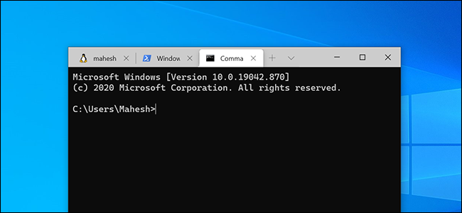 Change the default shell in Windows Terminal