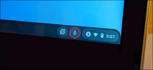 chromebook voice to text button