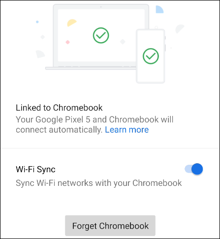 wi-fi sync settings on phone