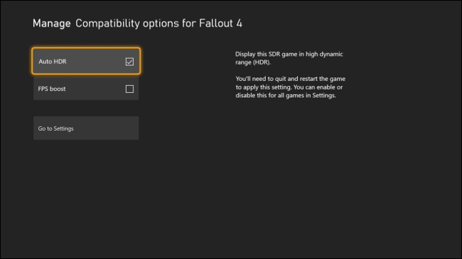 Enable FPS Boost on Xbox via Manage Game & Add-Ons Menu