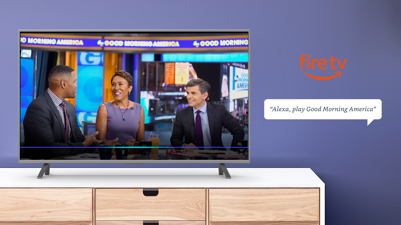 A Fire TV streaming 'Good Morning America' for free.