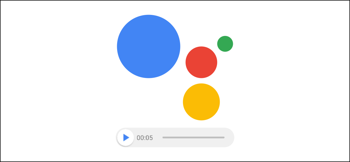 google assistant audio messages