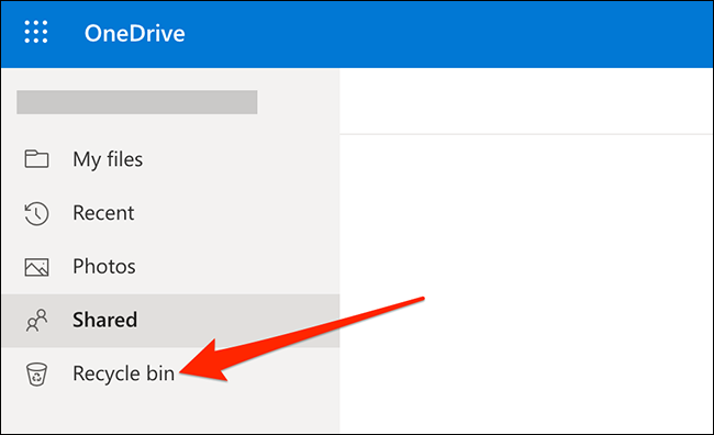 The Recycle bin on OneDrive