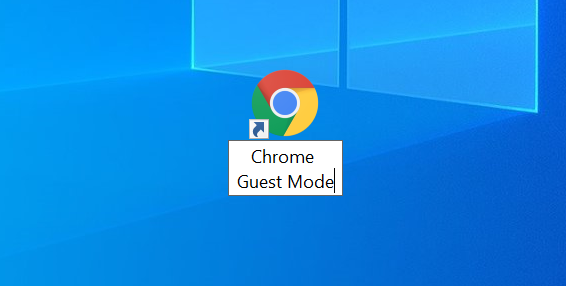 Chrome's shortcut on desktop