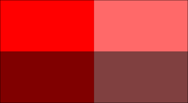 saturated and unsaturated reds comparison