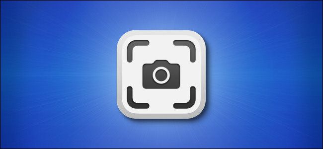The Apple macOS Screenshot app icon on a blue background