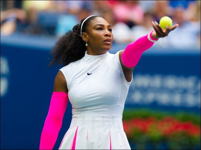 Serena Williams at the 2016 US Open Grand Slam tennis tournament