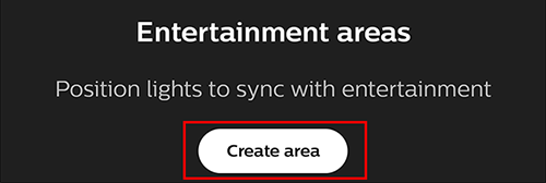 Tap "Create Area"