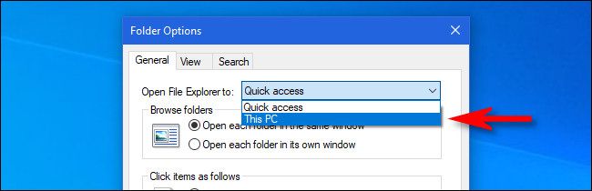 Select "This PC" from the menu.