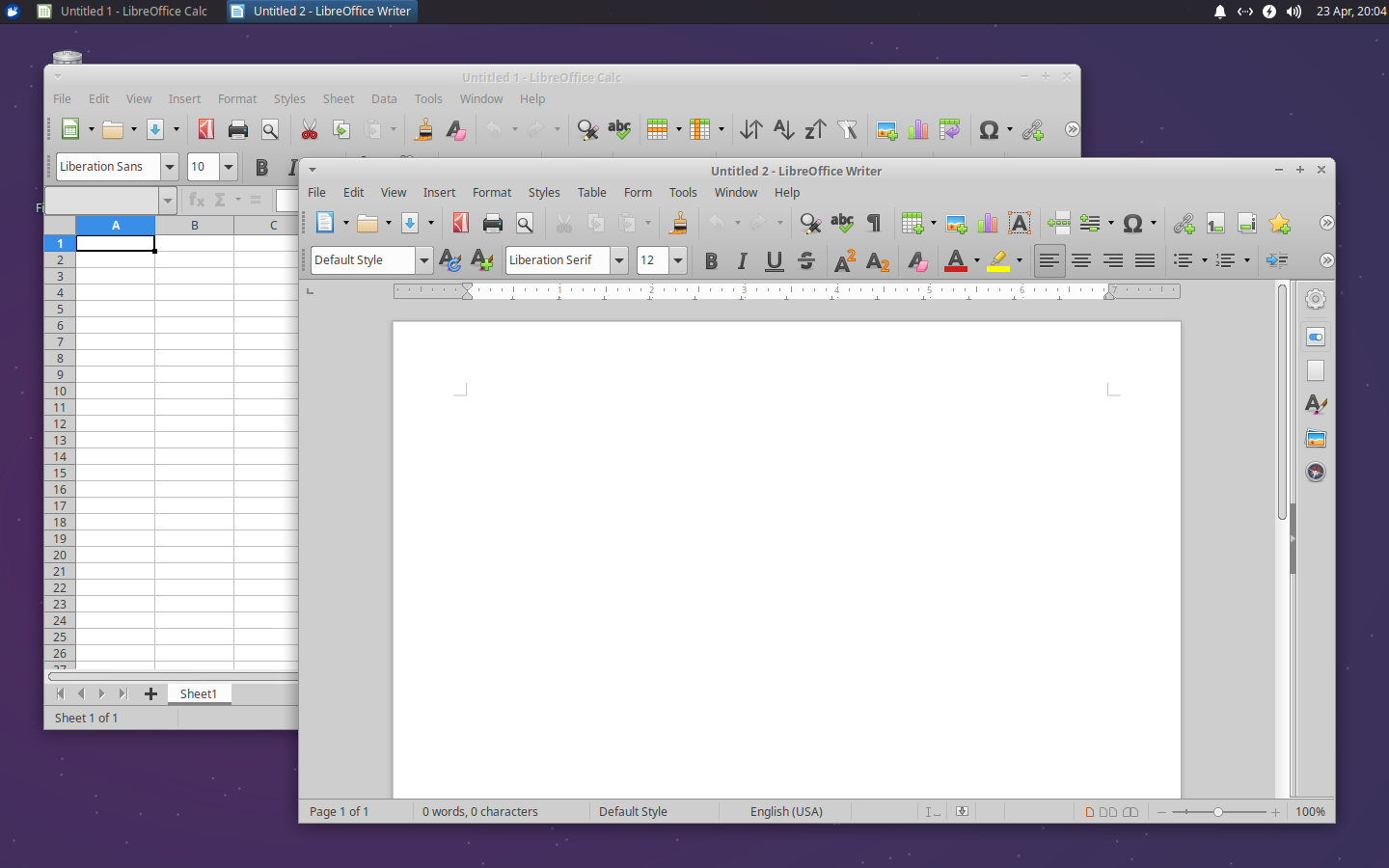 Xubuntu desktop