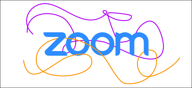 zoom logo with scribbles