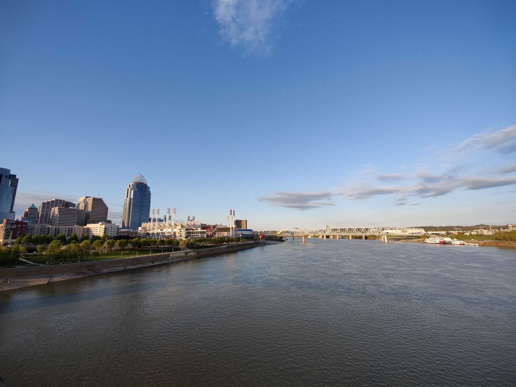 A view of Cincinnati over the river